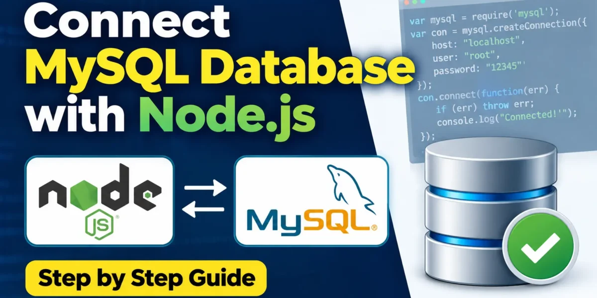 Connect MySQL Database with Node.js