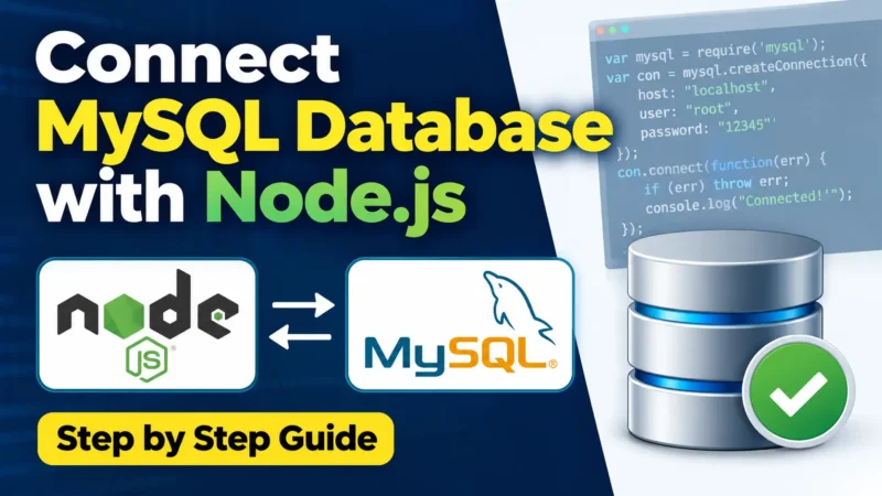 Connect MySQL Database with Node.js