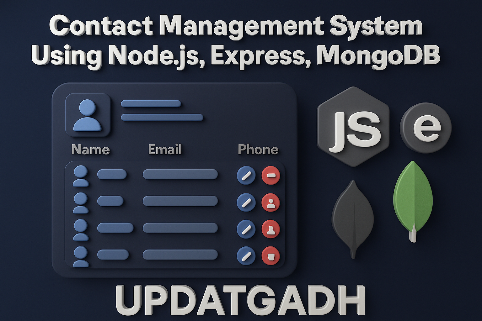 Contact Management System Using Node.js, Express, MongoDB