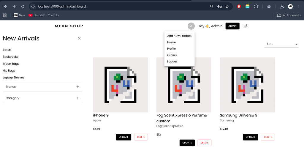 E-commerce Website Using MERN Stack-4