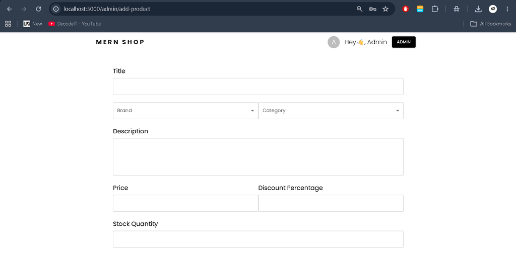 E-commerce Website Using MERN Stack-5