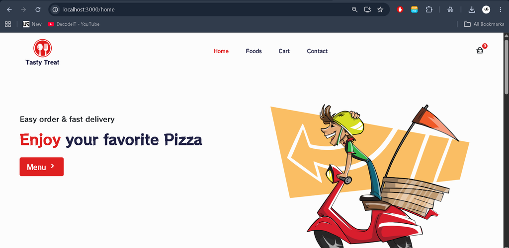 Food Delivery Application in React JS-1