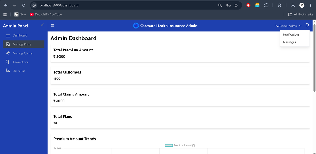 Health Insurance Management System Using MERN Stack