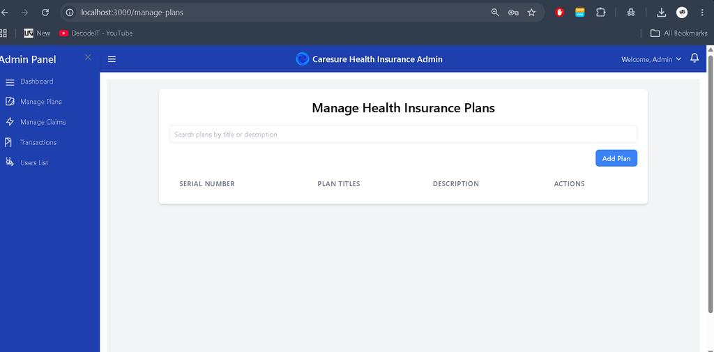 Health Insurance Management System Using MERN Stack