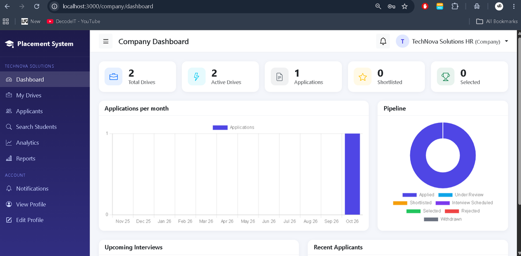 Internship Placement System Using Node.js and MongoDB-hr
