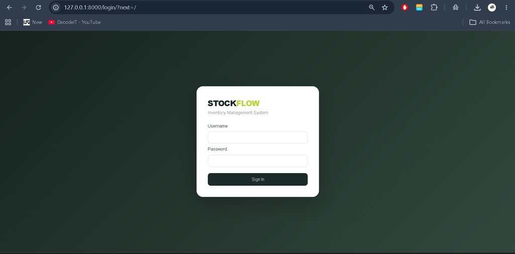 Inventory Management System Using Python Django