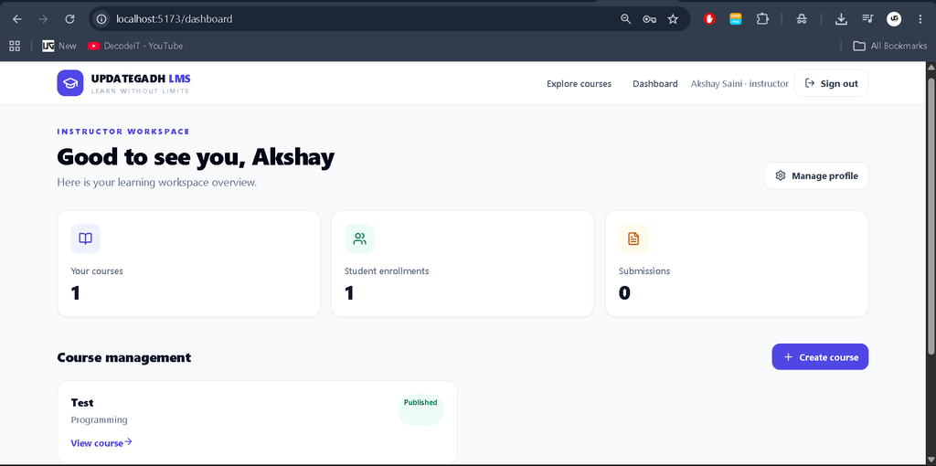 Learning Management System Using MERN Stack-6
