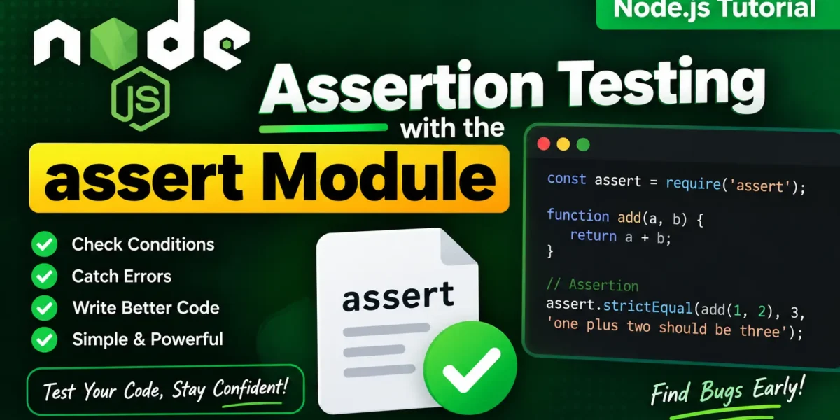 Node.js Assertion Testing