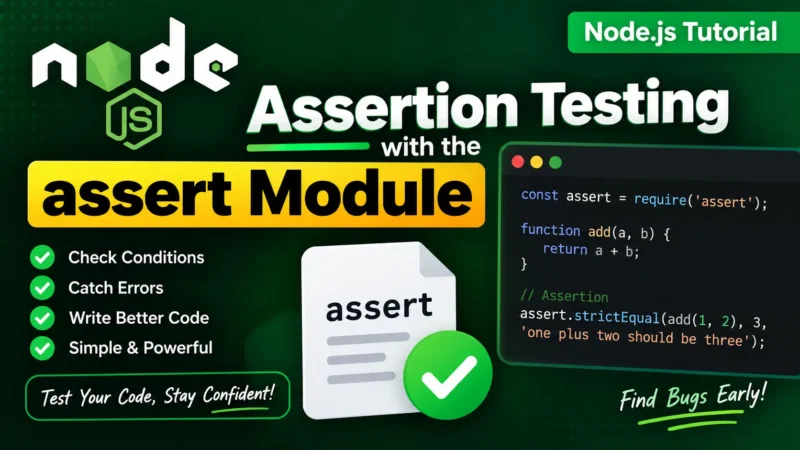 Node.js Assertion Testing