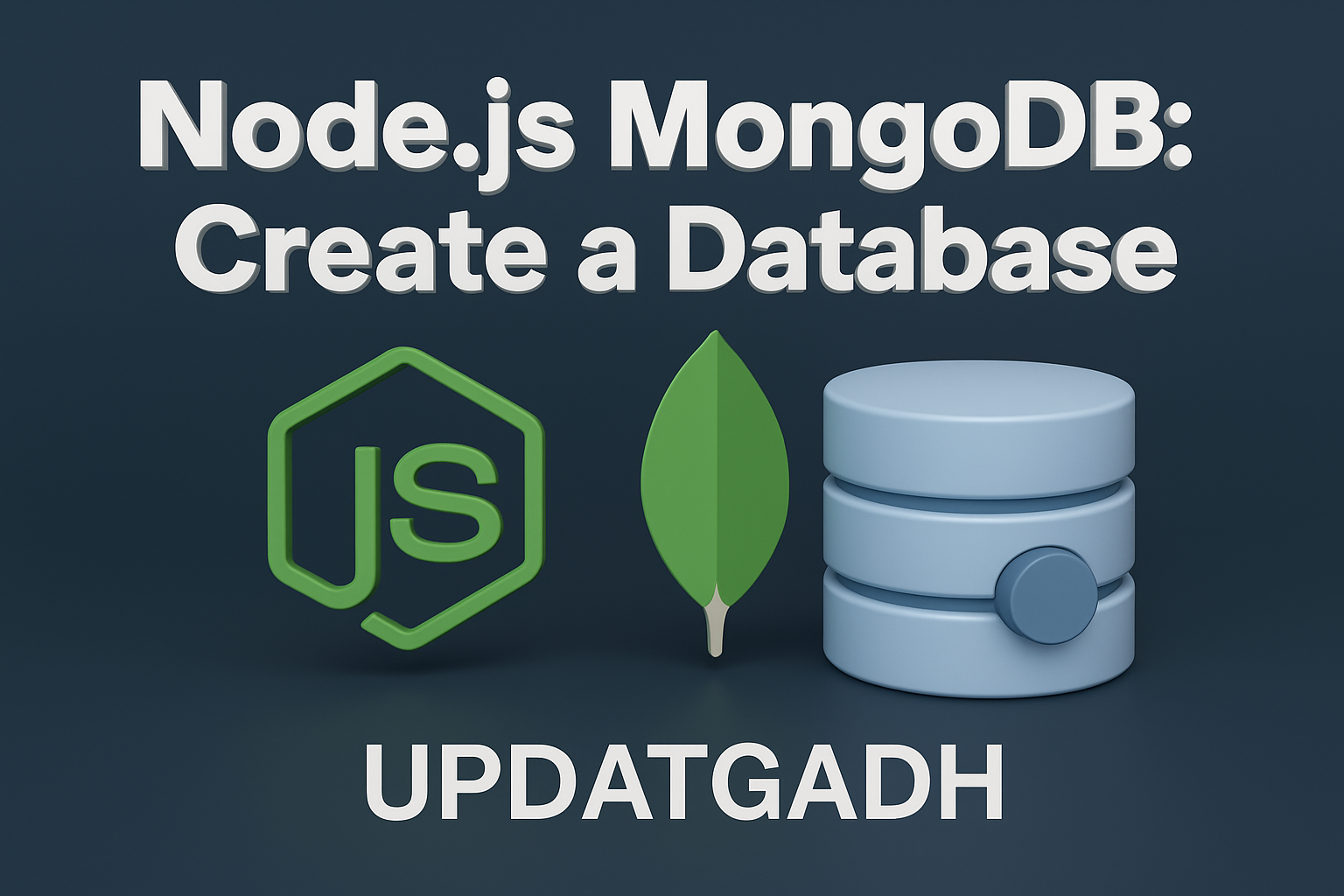 Node.js MongoDB Create a Database