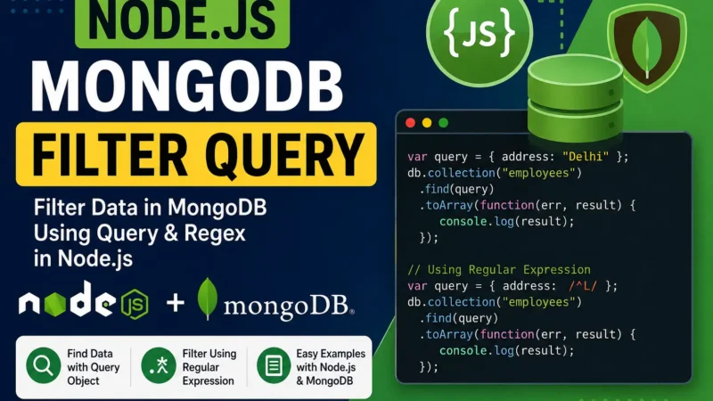 Node.js MongoDB Filter Query