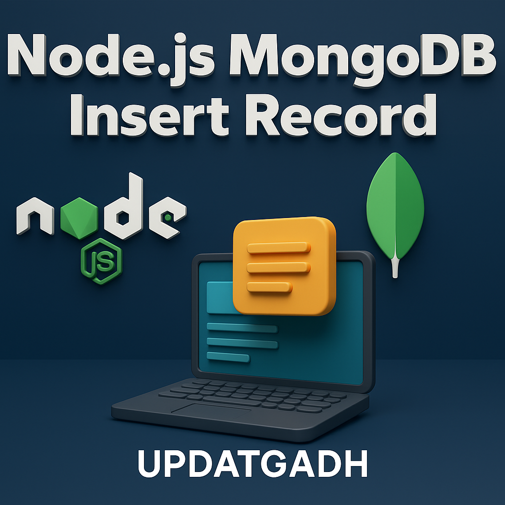 Node.js MongoDB Insert Record