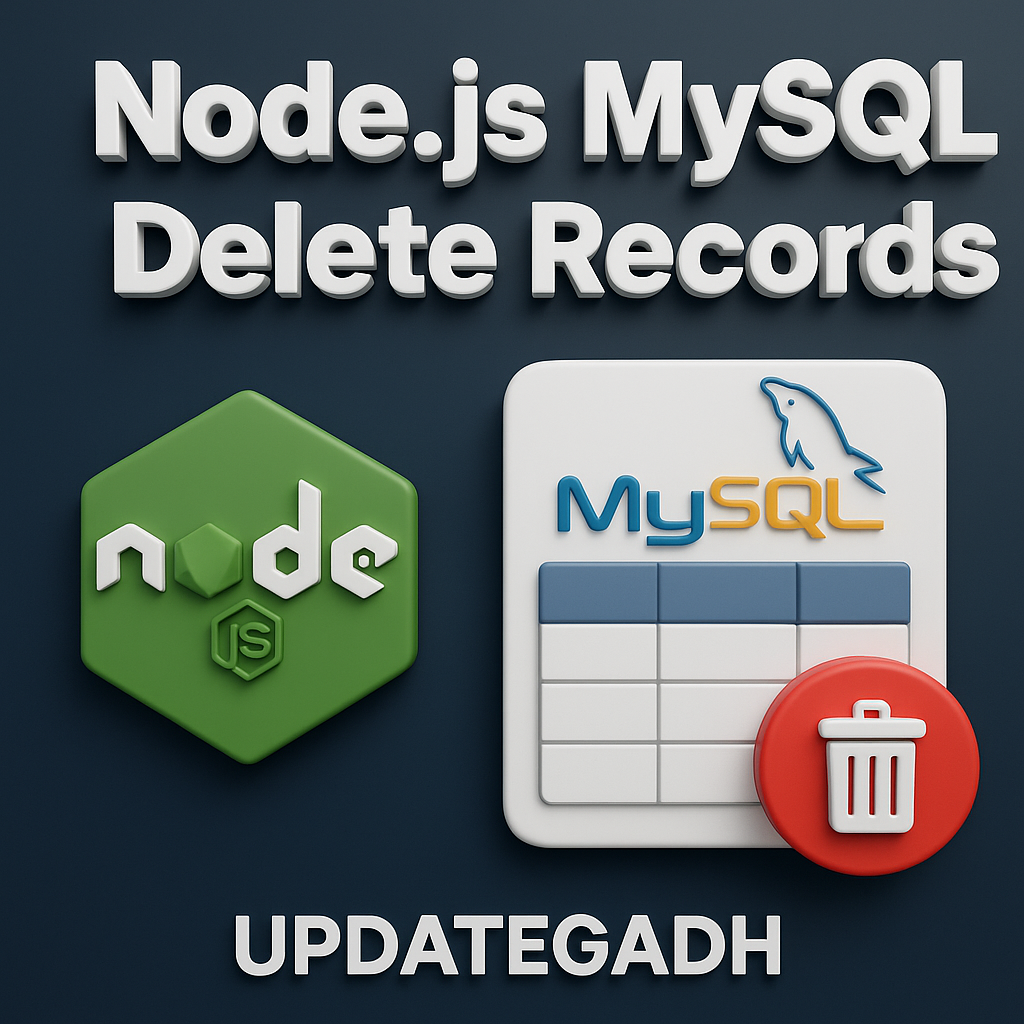Node.js MySQL Delete Records