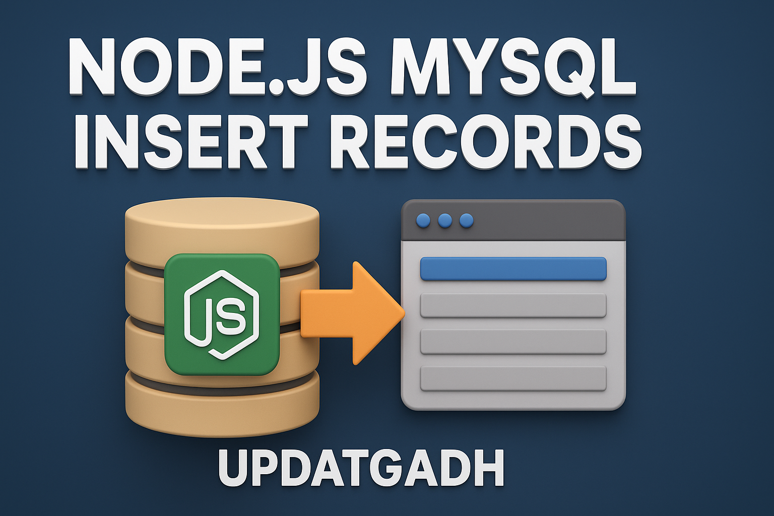 Node.js MySQL Insert Records