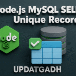Node.js MySQL SELECT Unique Record