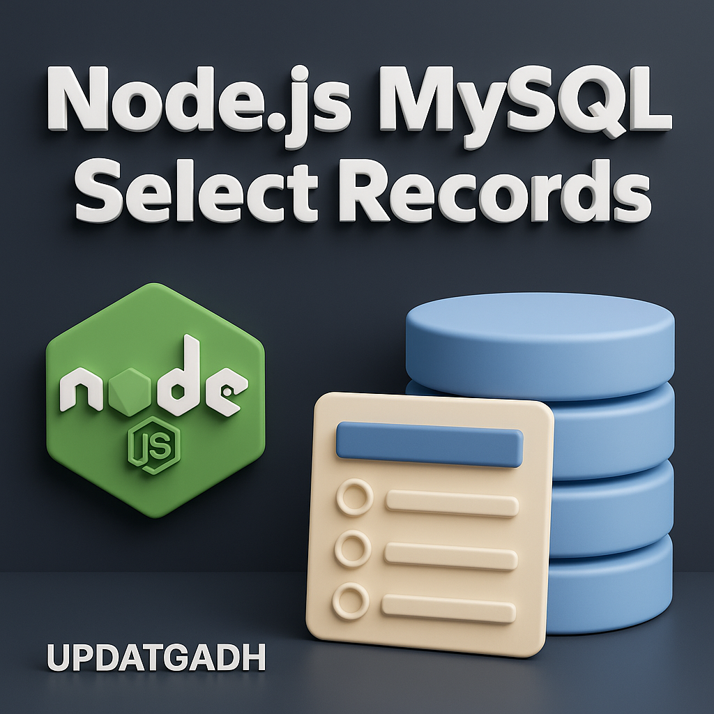Node.js MySQL Select Records