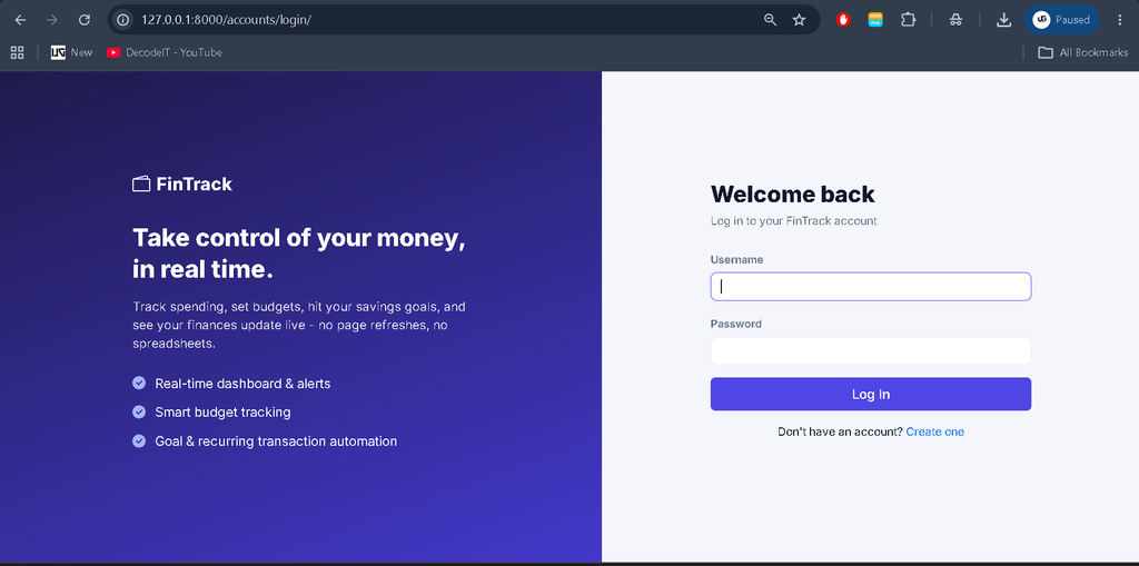 Advanced Real-Time Personal Finance Management System Using Django