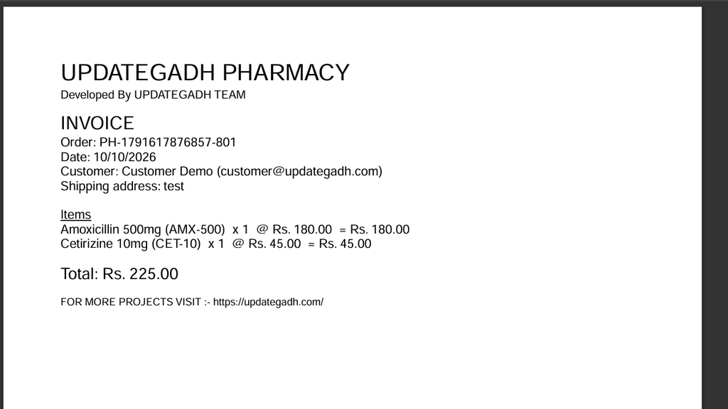 Pharmacy Management System Using MERN Stack- customer3
