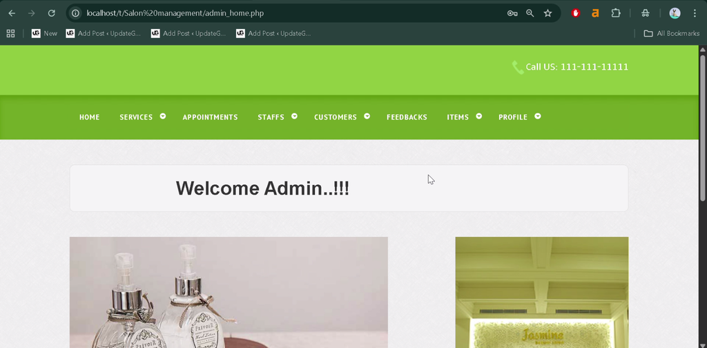 Salon Management System Project in PHP and MySQL-5
