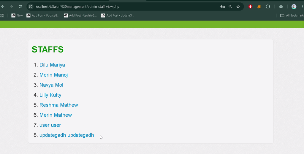 Salon Management System Project in PHP and MySQL-2