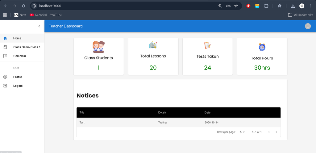 School Management System Using MERN Stack-6