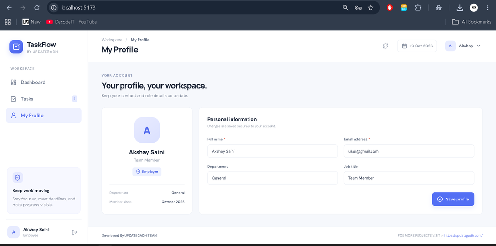 Task Management System Using MERN Stack-8