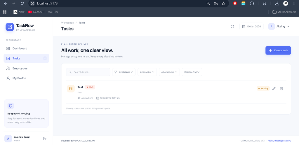 Task Management System Using MERN Stack-5
