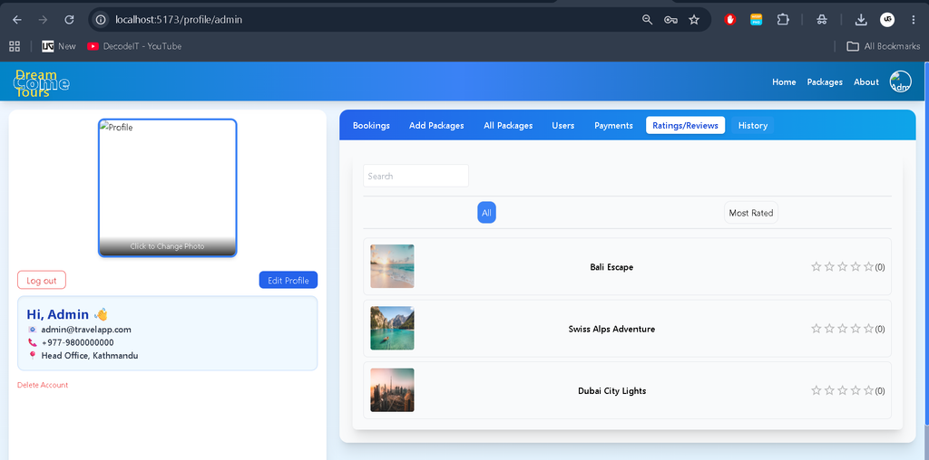 Tourism Management System Using MERN Stack-7