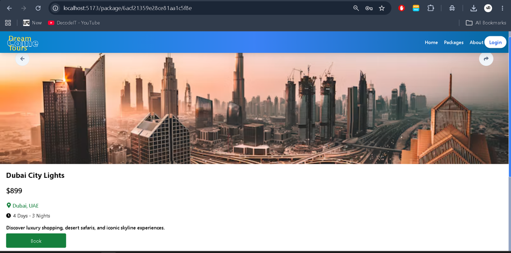 Tourism Management System Using MERN Stack-2