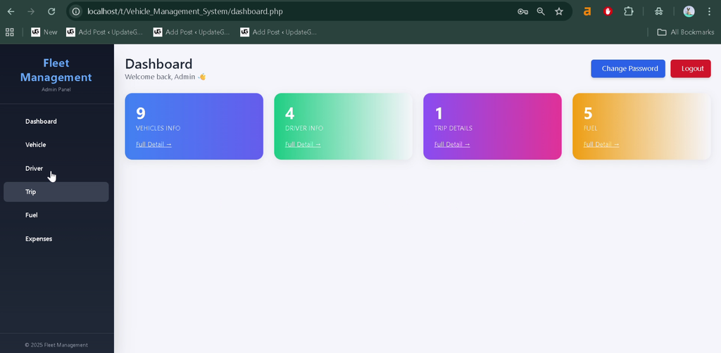 Vehicle Management System Using PHP and MySQL-2