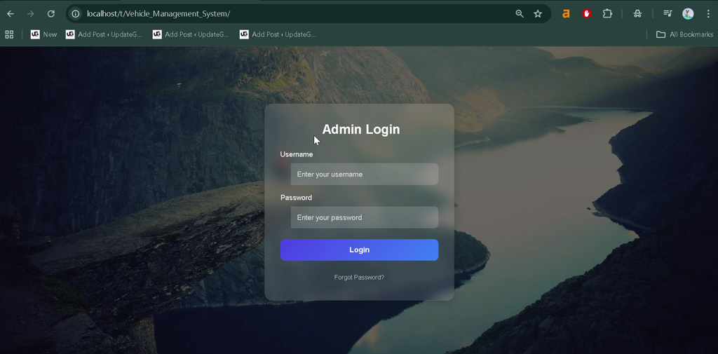 Vehicle Management System Using PHP and MySQL-1