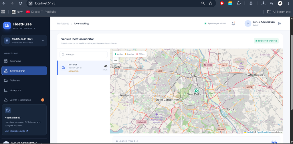 Vehicle Tracking Dashboard Using MERN Stack-5