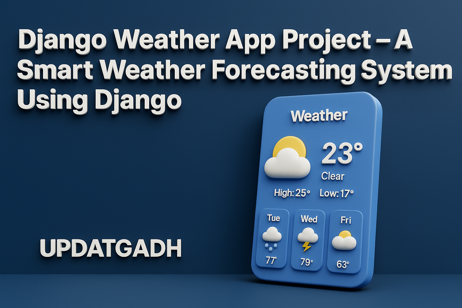 Weather app using Django - Python