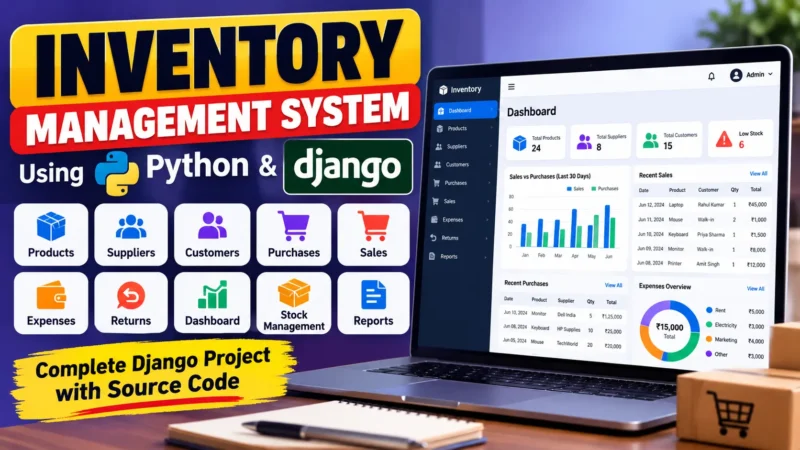 Inventory Management System Using Python Django