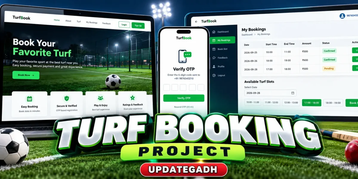 Turf Booking Project using Python and Django