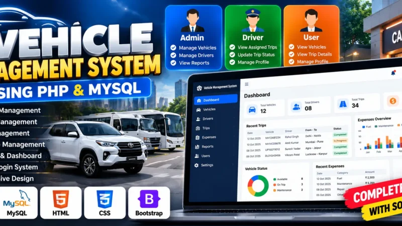 Vehicle Management System Using PHP and MySQL