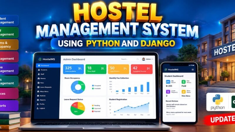 Hostel Management System Using Python and Django