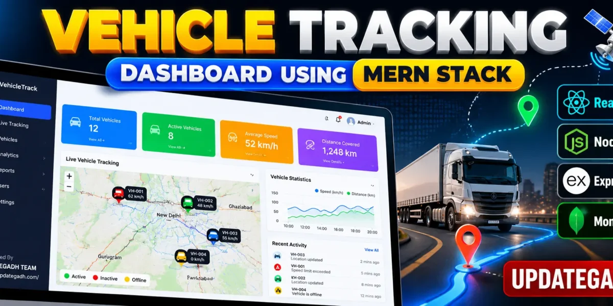 Vehicle Tracking Dashboard Using MERN Stack