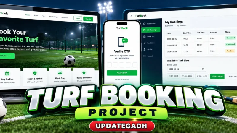 Turf Booking Project using Python and Django