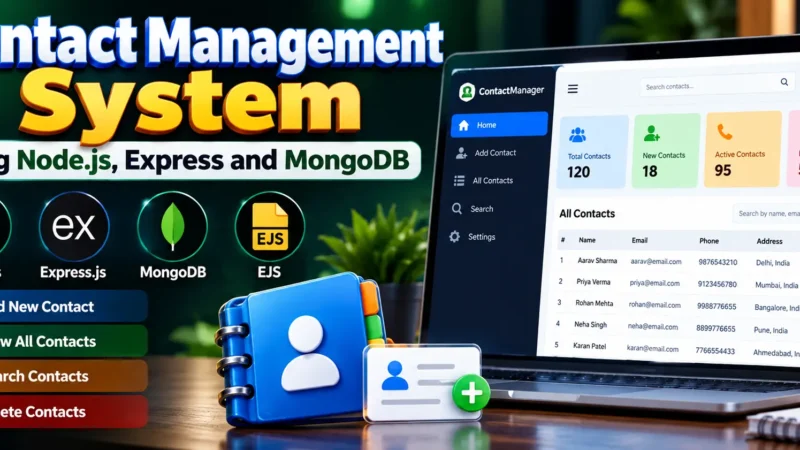 Contact Management System Using Node.js