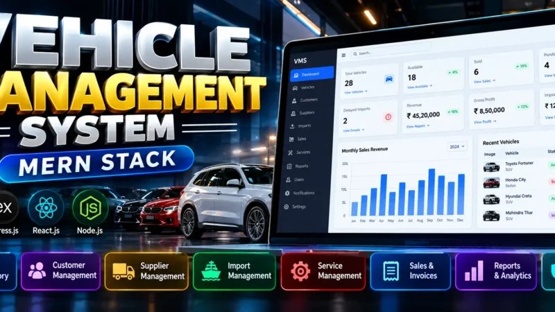 Vehicle Management System Using MERN Stack