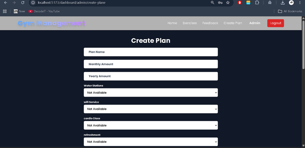 GYM Management System in MERN Stack-8