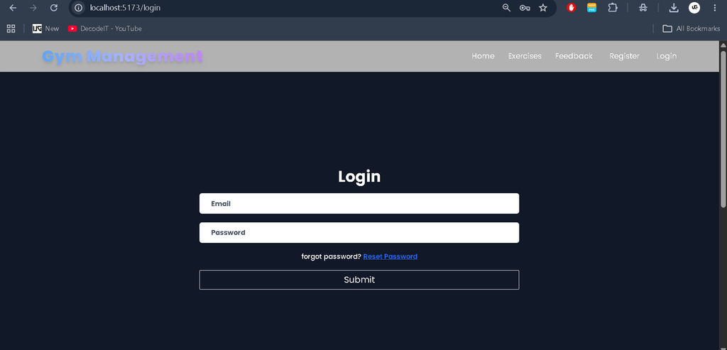 GYM Management System in MERN Stack-5