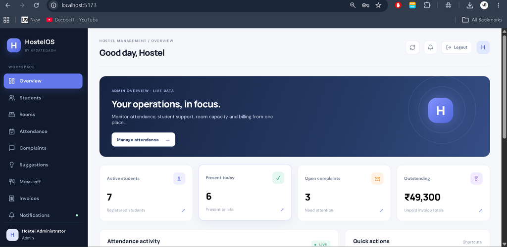 Hostel Attendance and Management System Using MERN Stack-admin