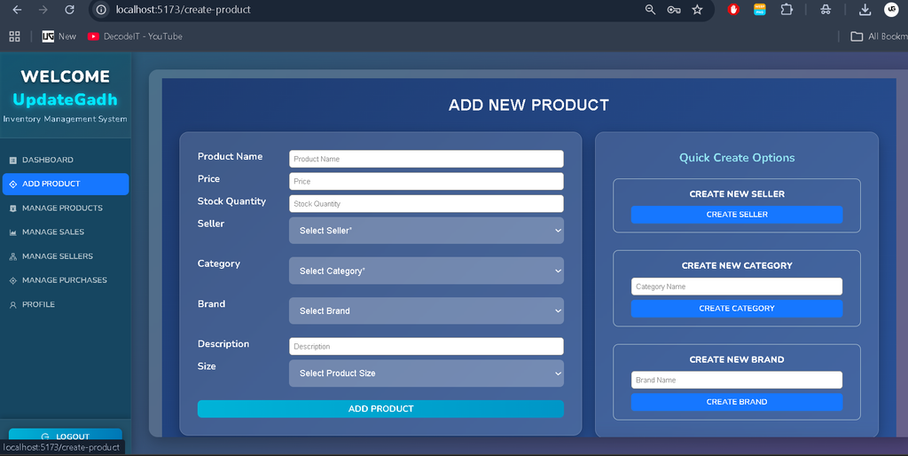 Inventory Management System Using MERN Stack-4