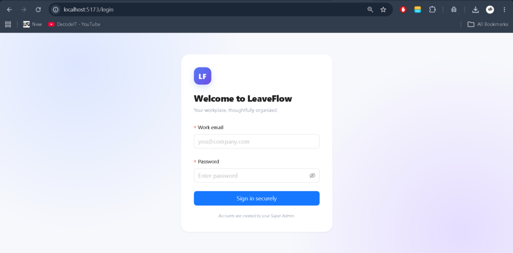 Leave Management System Using MERN Stack