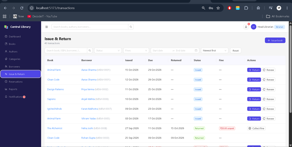 Library Management System Using MERN Stack-6