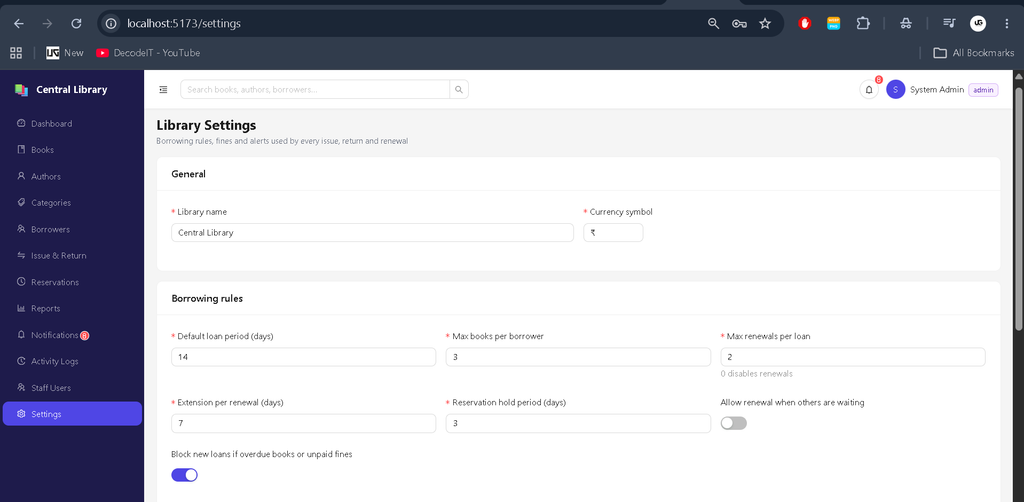 Library Management System Using MERN Stack-4