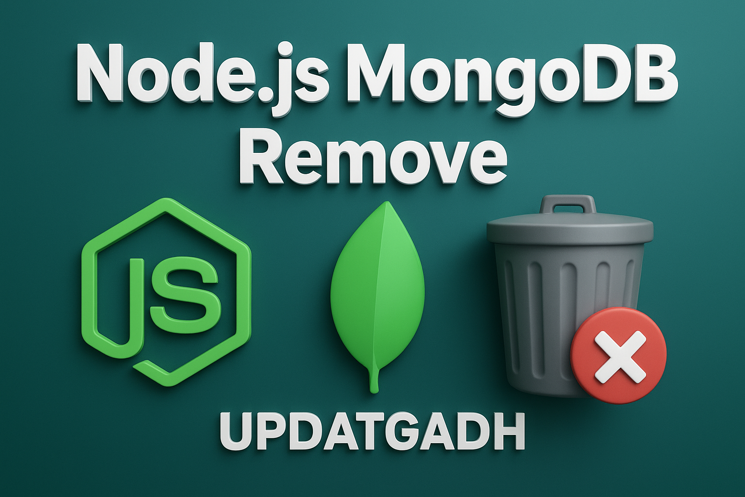 Node.js MongoDB Remove