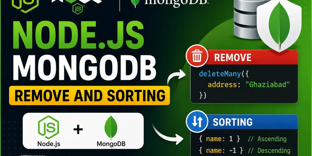Node.js MongoDB Sorting